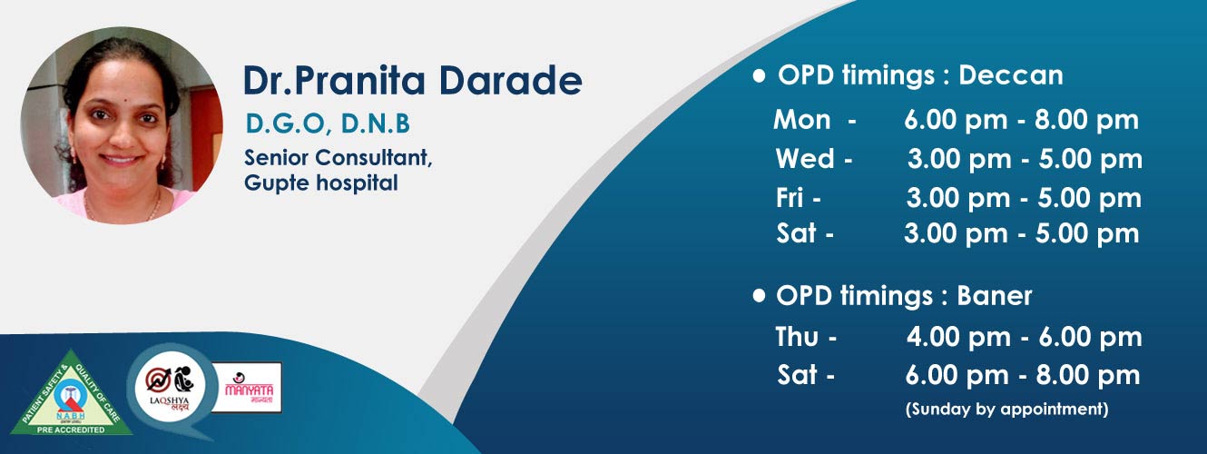 Dr.Pranita Darade opd timing banner